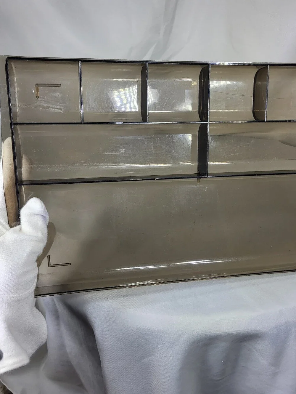 Brown Plastic Home Drawer Organizer Storage Bin